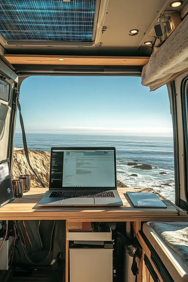 CELA workspace overlooking the coast