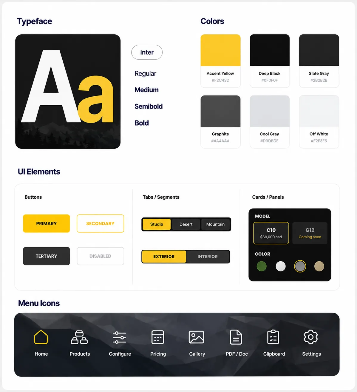 Final ARKTO configurator interface